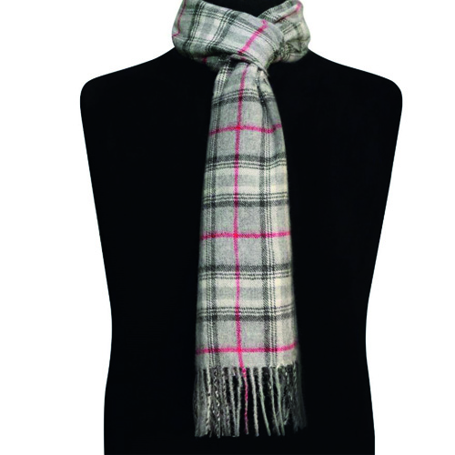 Webschal/wooven scarf SCOTS, Farbe/colour: grau/gray