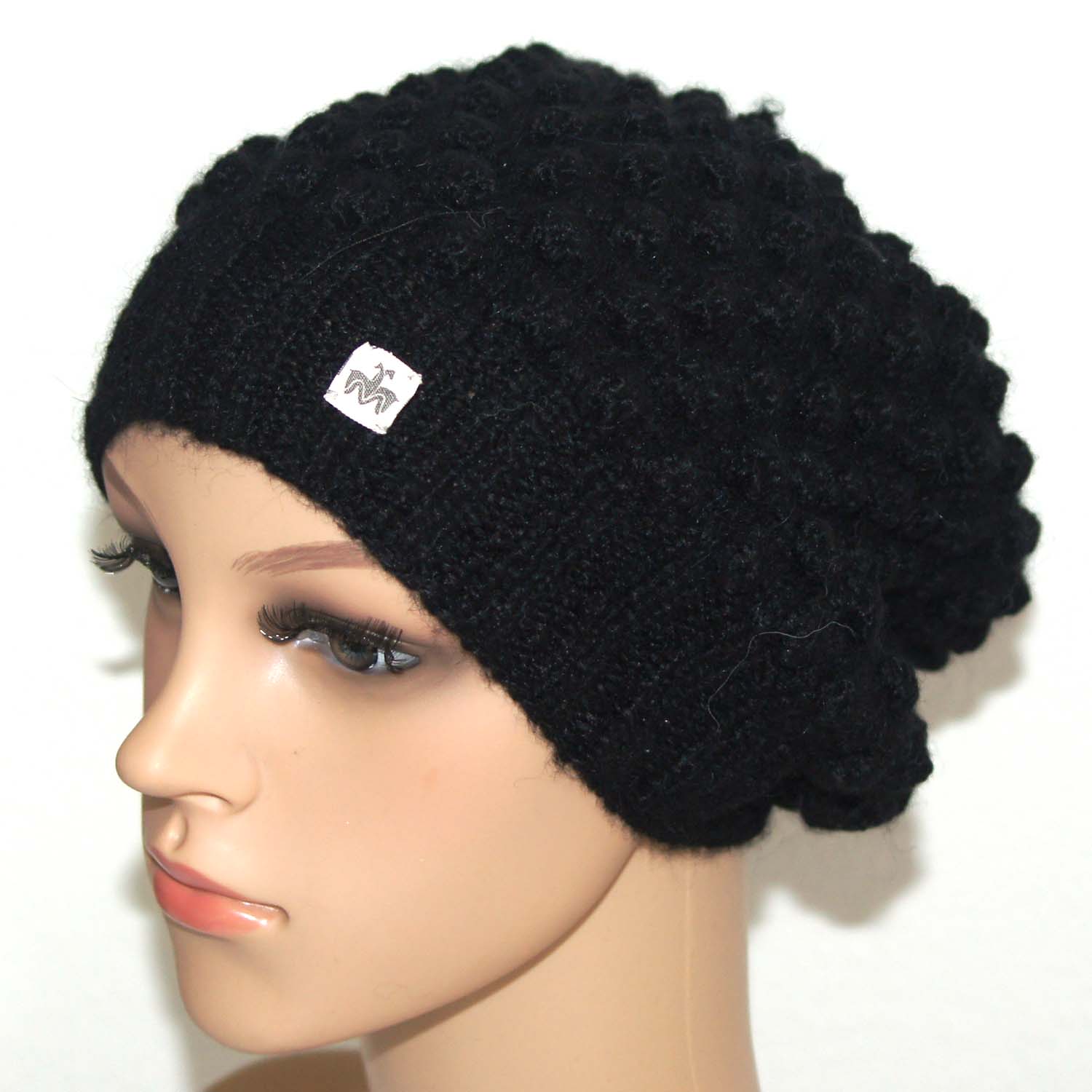 Beanie NOPPEN ALLOVER, Farbe/colour: schwarz/black